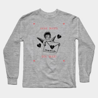 Love Sucks Anti Valentines Long Sleeve T-Shirt